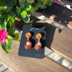 J Crew Jewel Box Earrings in Vintage Gold